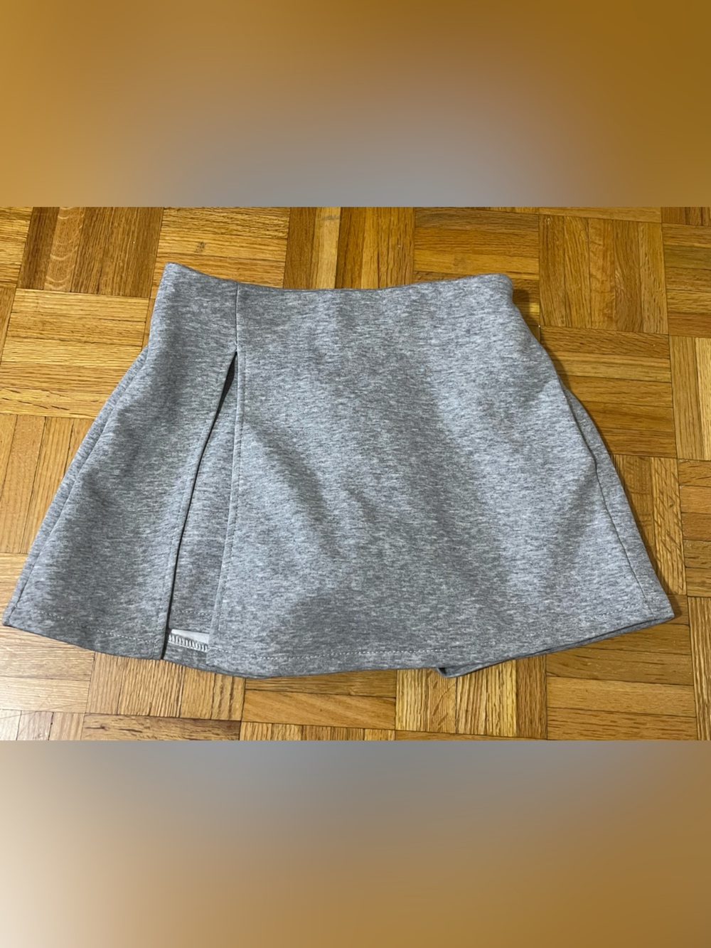 Women's Gray Knit Skort Shorts